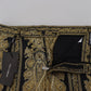 Black Gold Jacquard Tapered Pants