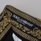 Black Gold Jacquard Tapered Pants