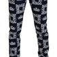 Blue Cotton DG Crown Skinny Denim Jeans