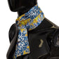 Elegant Majolica Print Silk Scarf