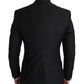 Blazer Vest 2 Piece Black Wool MARTINI