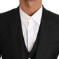 Blazer Vest 2 Piece Black Wool MARTINI
