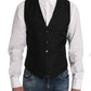 Blazer Vest 2 Piece Black Wool MARTINI
