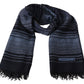 Elegant Multicolor Patterned Wool Scarf