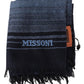 Elegant Multicolor Patterned Wool Scarf