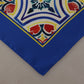 Multicolor Majolica Print Square Handkerchief Scarf