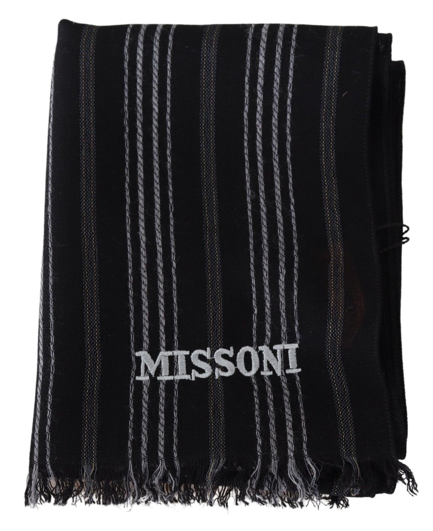 Chic Wool Scarf with Iconic Pattern