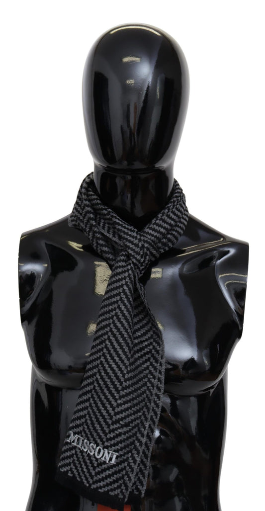 Elegant Wool Patterned Unisex Scarf