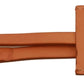 Chic Yellow Leather Keychain