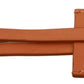 Chic Yellow Leather Keychain
