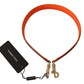 Blue Orange Python Leather Accessory Shoulder Strap