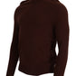 Elegant Burgundy Wool Turtleneck Sweater