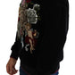 Baroque Velvet Crew Neck Sweater