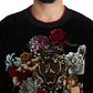 Baroque Velvet Crew Neck Sweater