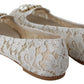 Elegant Lace Flats with Jewel Accents