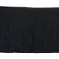Elegant Black Fringed Modal-Cashmere Scarf