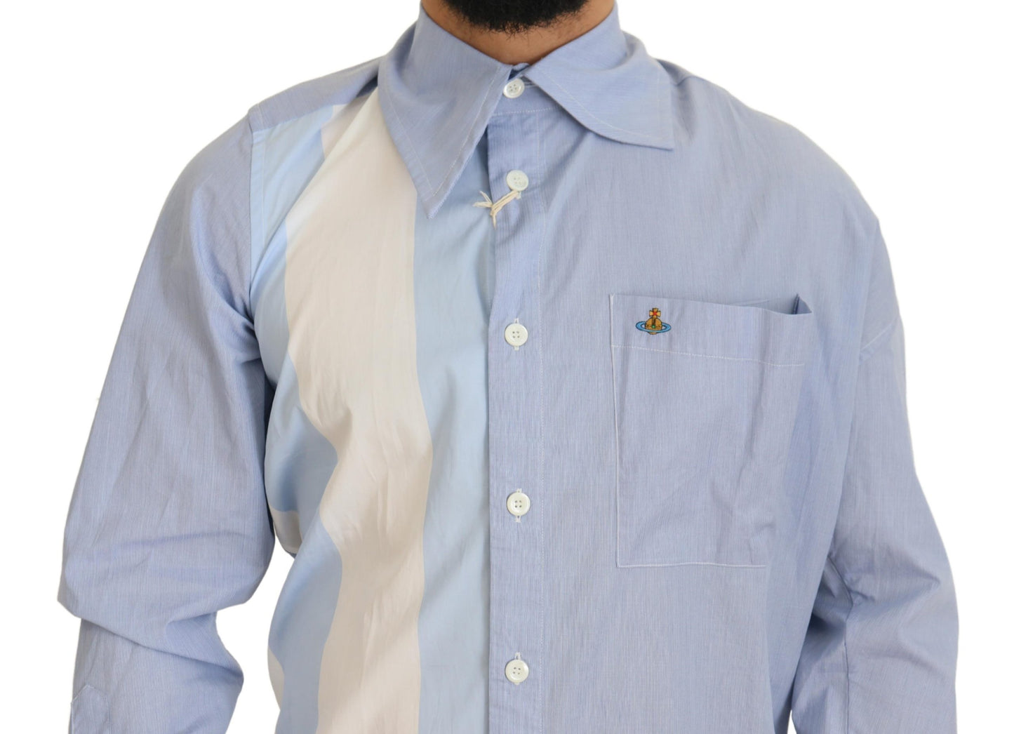 Elegant Multicolor Cotton Dress Shirt