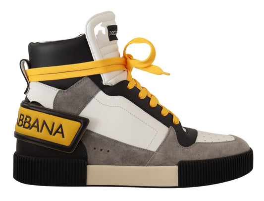 Multicolor High Top Leather Sneakers