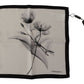 Elegant Black Floral Silk Men's Scarf