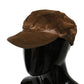 Brown Newsboy Beret Cabbie Fedora Hat