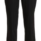Chic Mid-Waist Straight Cotton Pants