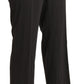 Elevated Gray High-Waist Straight Pants