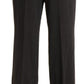 Elevated Gray High-Waist Straight Pants