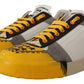 Sunshine Yellow Low Top Leather Sneakers