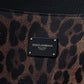 Glam Leopard Print Leather Tote