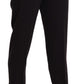 Elegant Mid Waist Tapered Cropped Pants