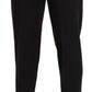 Elegant Mid Waist Tapered Cropped Pants