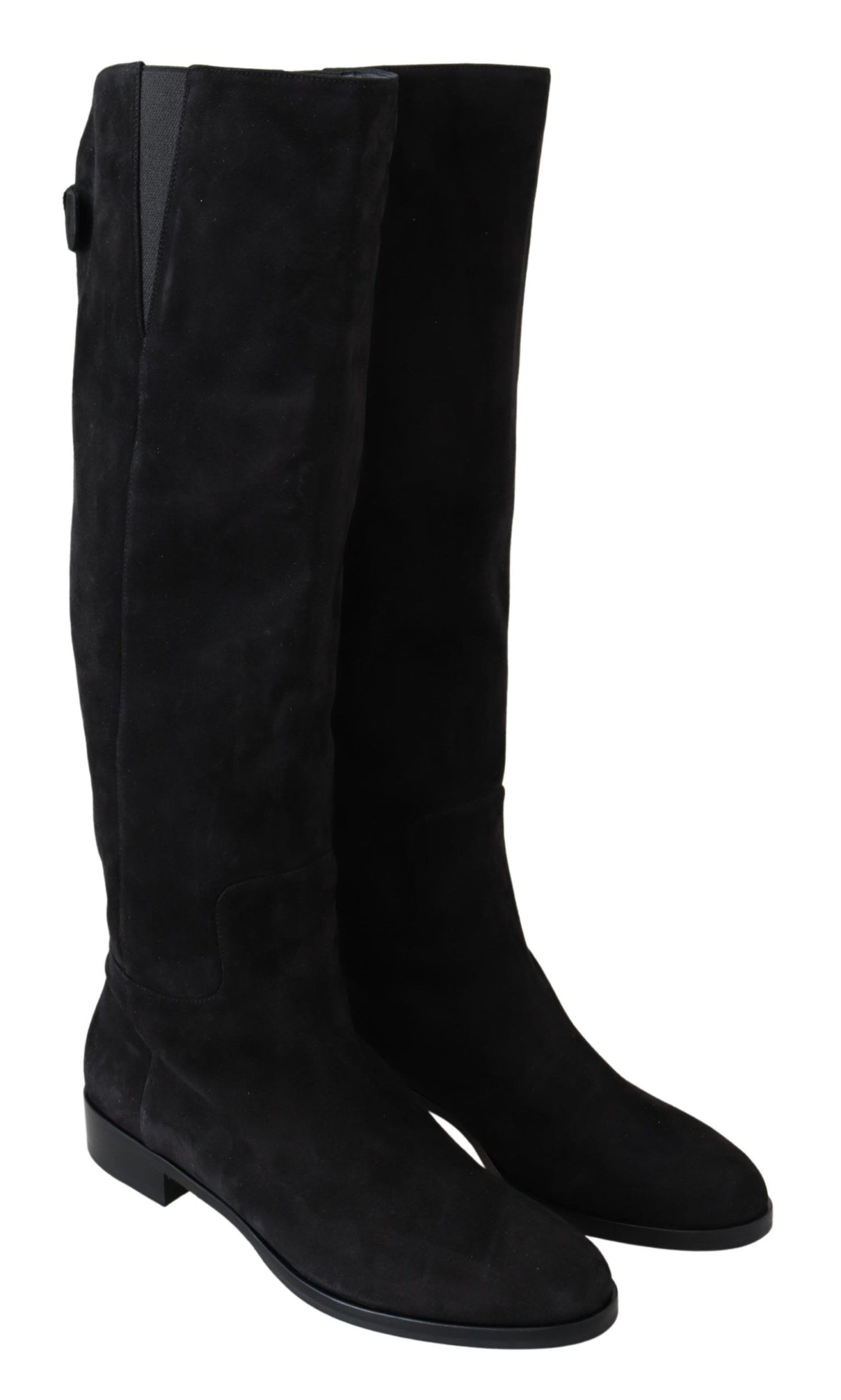 Elegant Knee High Suede Leather Boots