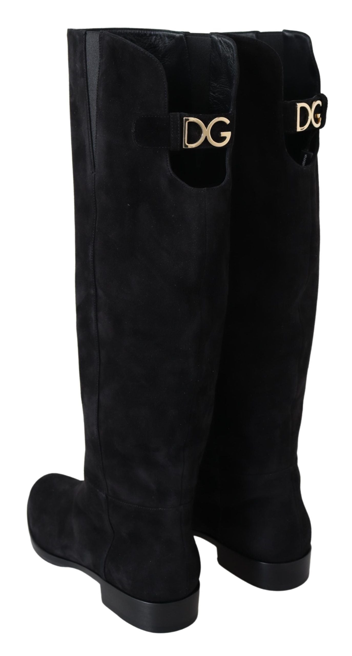 Elegant Knee High Suede Leather Boots