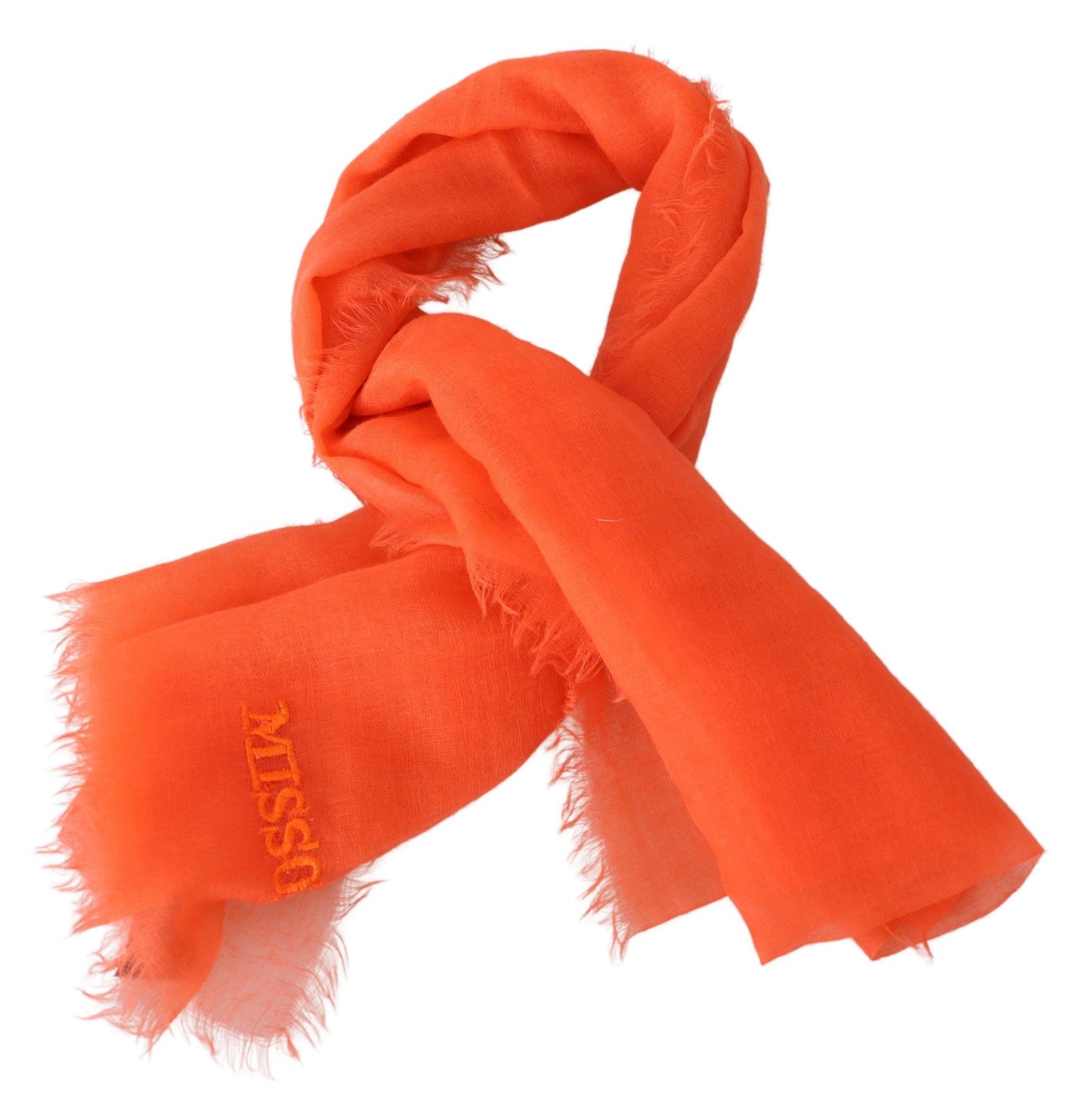 Opulent Orange Cashmere Scarf