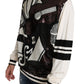White Jazz Sequined Guitar Pullover Top Sweater