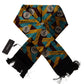 Multicolor DG Logo Print Shawl Wrap Fringe Scarf