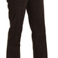Elegant High Waist Suede Pants
