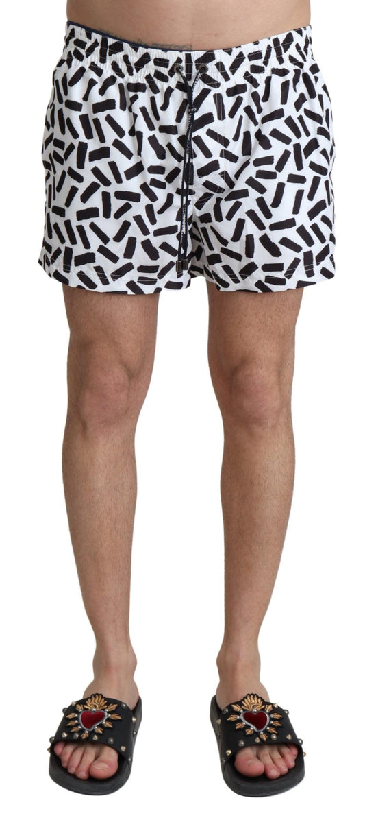 Elegant Monochrome Swimming Trunks