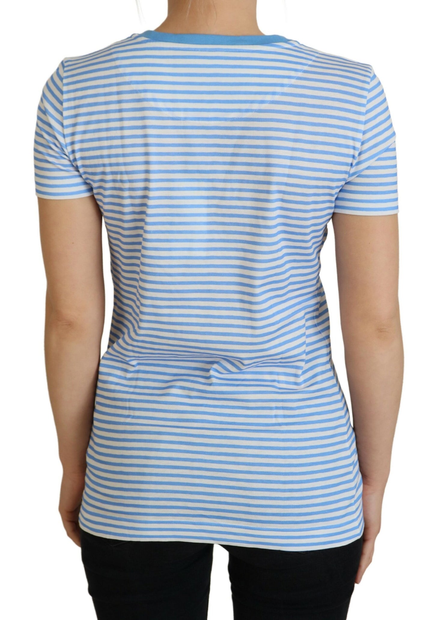 Exclusive Striped Crew Neck Cotton Tee