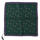 Green Printed DG Logo Mens Square Handkerchief Scarf