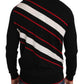 Sequined Jazz Motif Wool Sweater