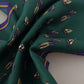 Green Printed DG Logo Mens Square Handkerchief Scarf
