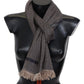 Elegant Cashmere Zigzag Scarf Unisex