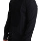 Elegant Black Cotton Dress Shirt