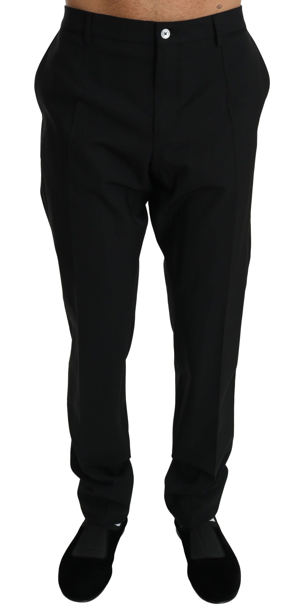 Elegant Black Dress Pants by Iconic Fashion House