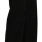 Chic Black High Waist Flared Trousers