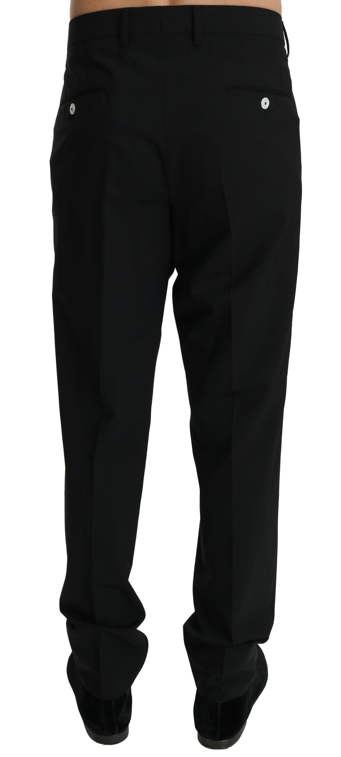 Elegant Black Dress Pants by Iconic Fashion House