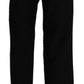 Chic Black High Waist Flared Trousers