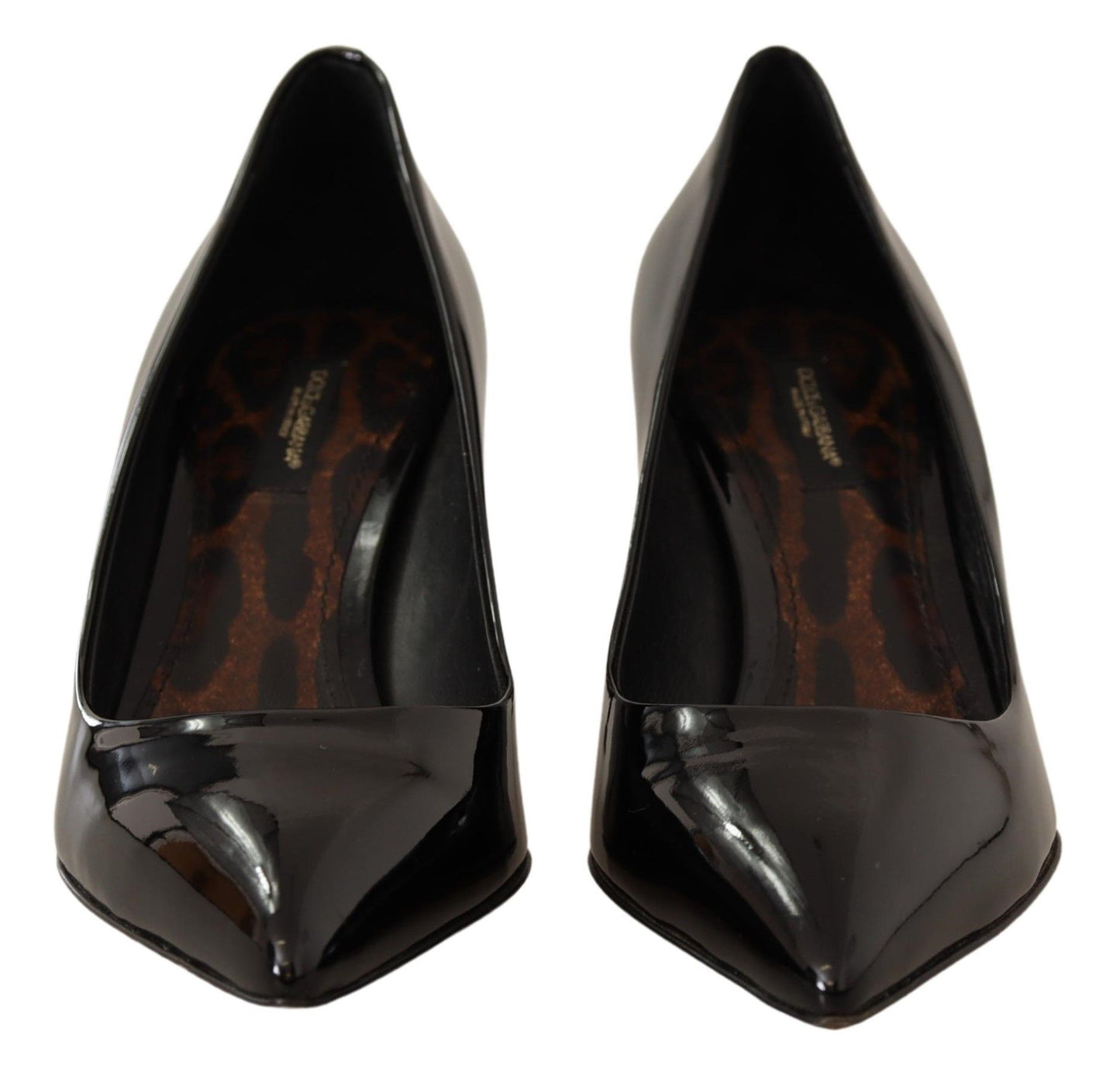 Elegant Patent Leather Heel Pumps