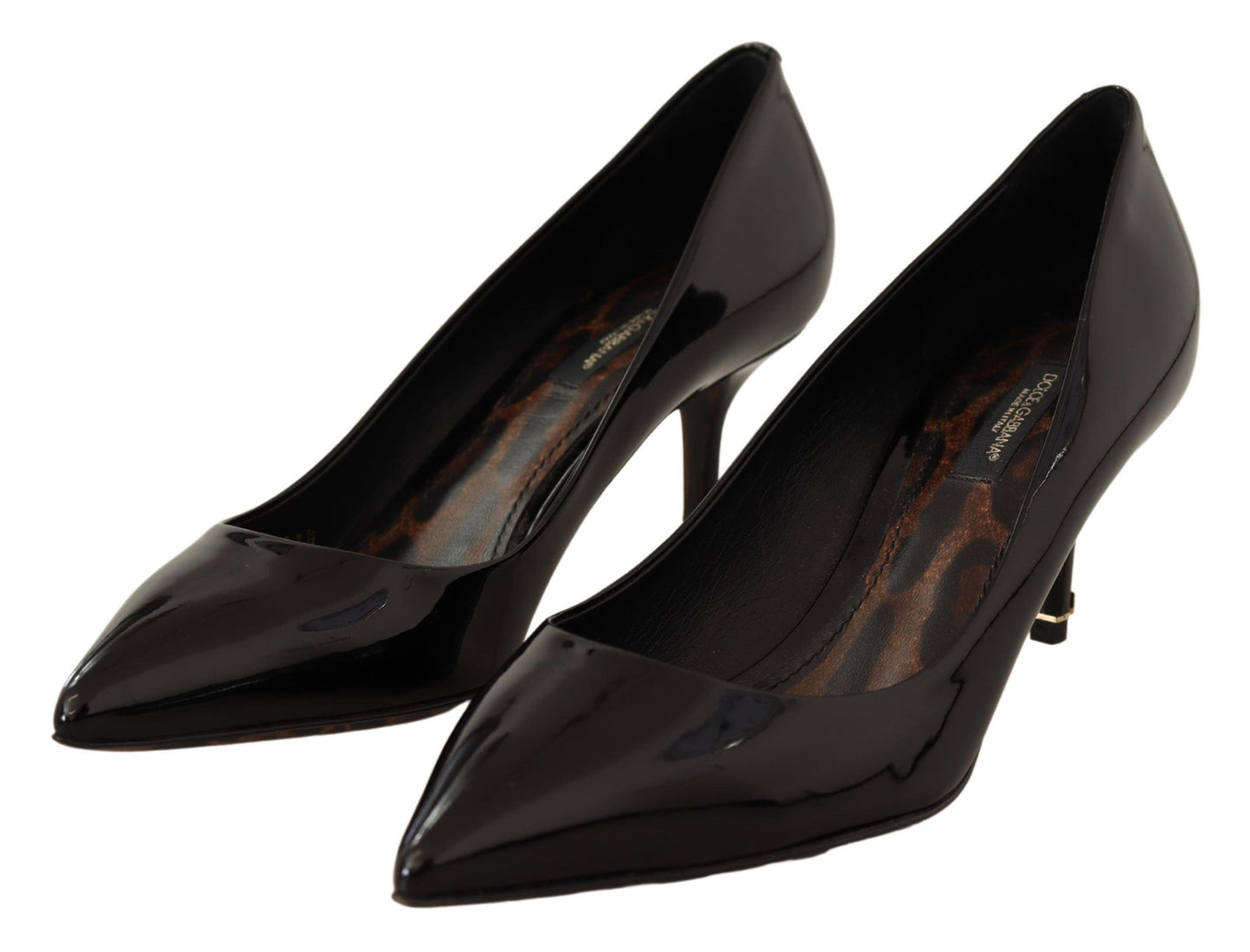 Elegant Black Patent Leather Heels